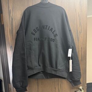 Jet Black Essentials Hoodie
